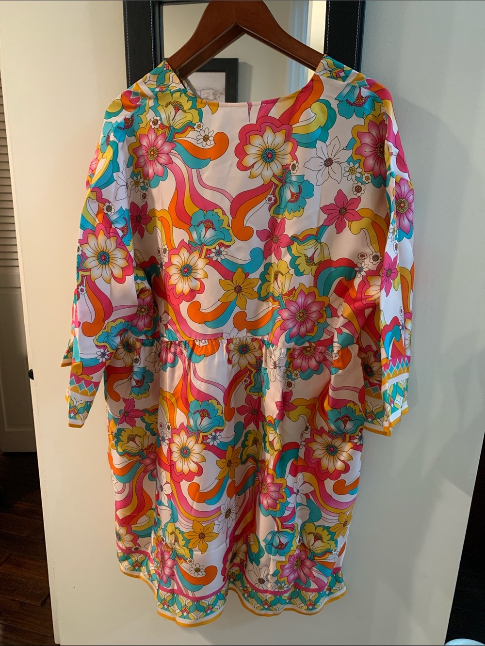 Johnny Was Jade Barbara Mini Dress Prismatic Dream in Pink, Teal & Orange NWT - Picture 5 of 9